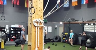 #gigym #bootcamp #raleighncfitness #kettlebellswings #burpees